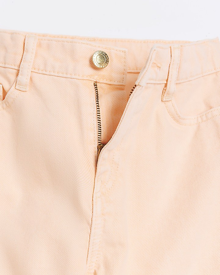 Girls coral mom jeans