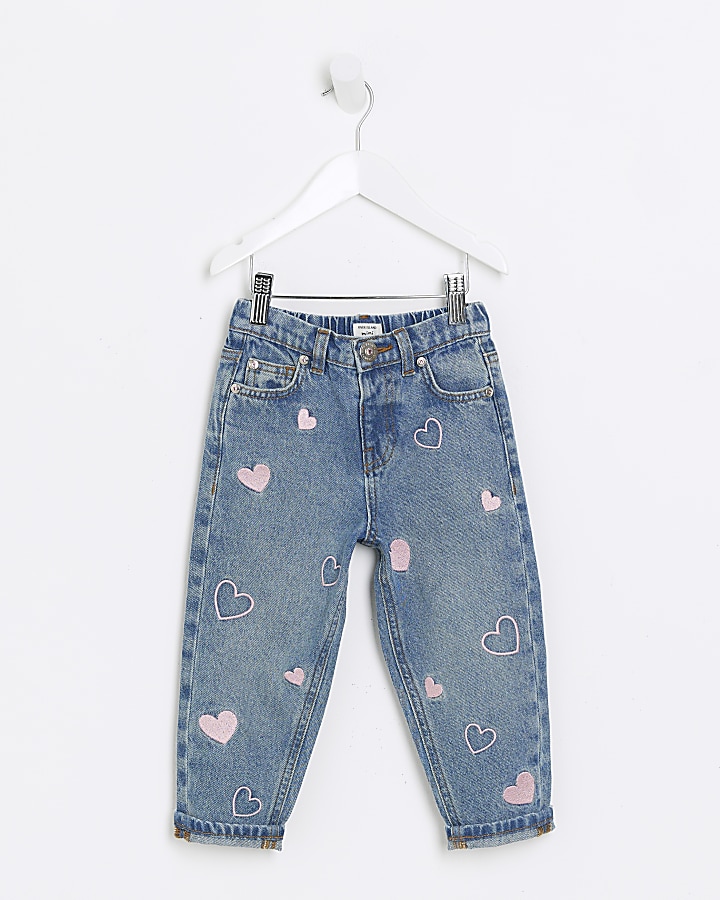 Embroidered best sale blue jeans