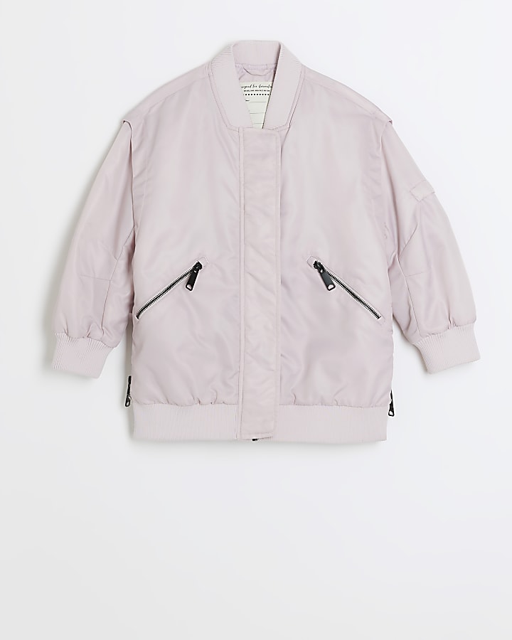 Pink nylon clearance jacket