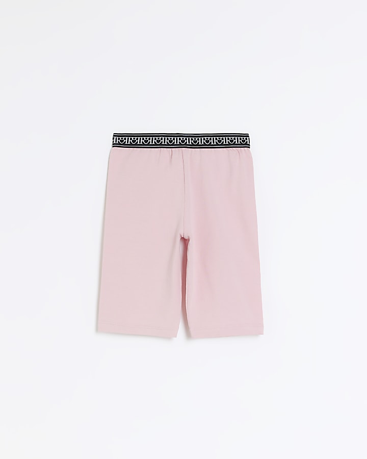 Girls Pink RI Cycling Shorts