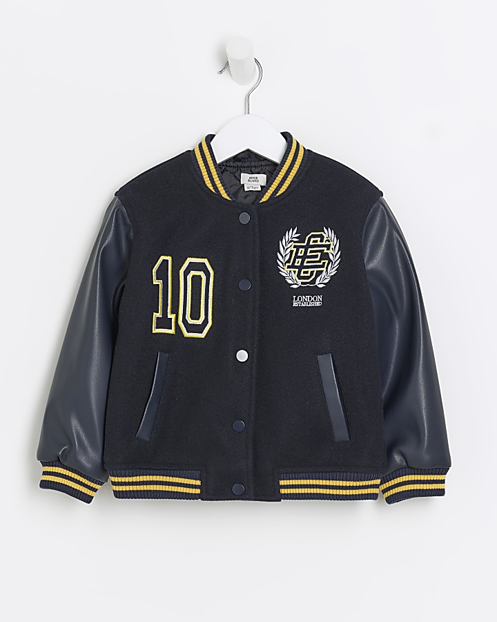 River island sales navy bomber jacket