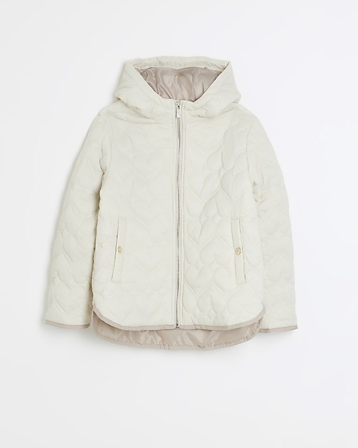 Cream cheap girls coat