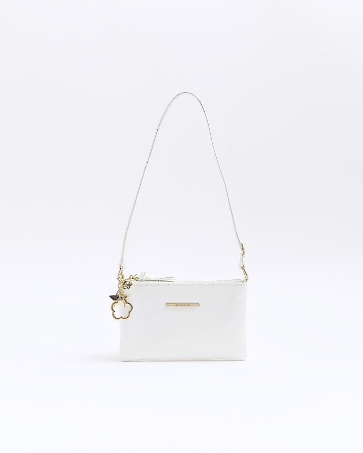 River island white cross body online bag