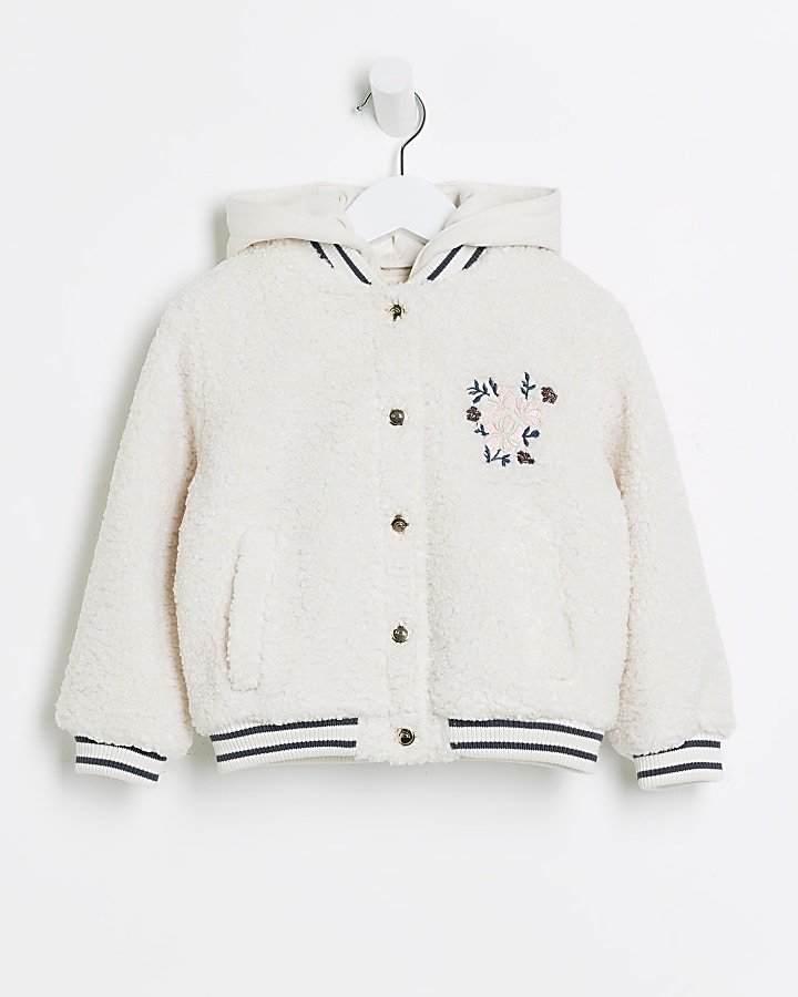 Girls hooded outlet bomber jacket