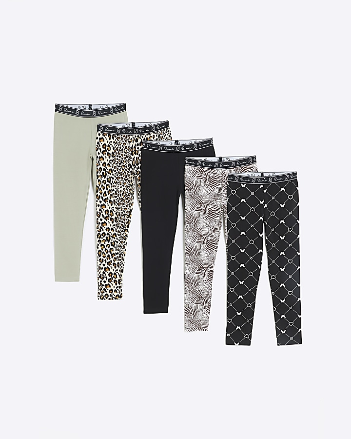 Shop River Island Print Leggings for Girl