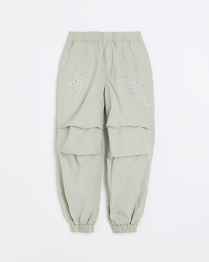 CARGO PARACHUTE PANTS - Green