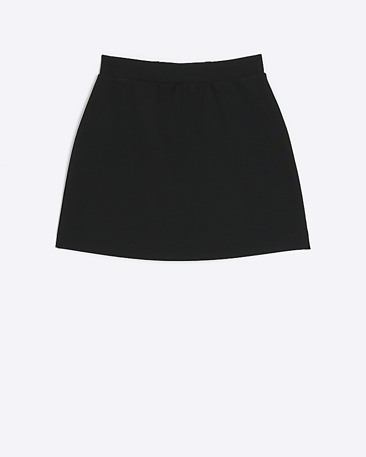 Girls black snaffle detail a line skirt | River Island