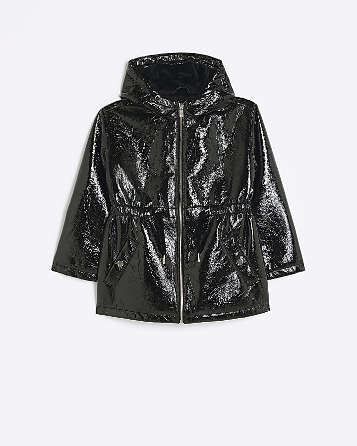 Girls on sale black raincoat