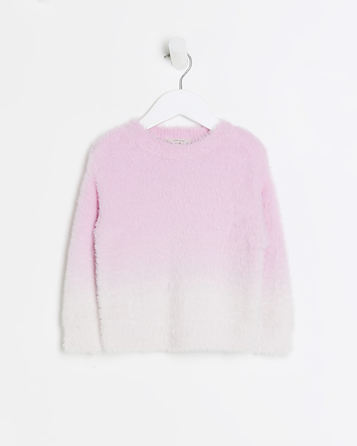 Light pink fluffy sweater sale