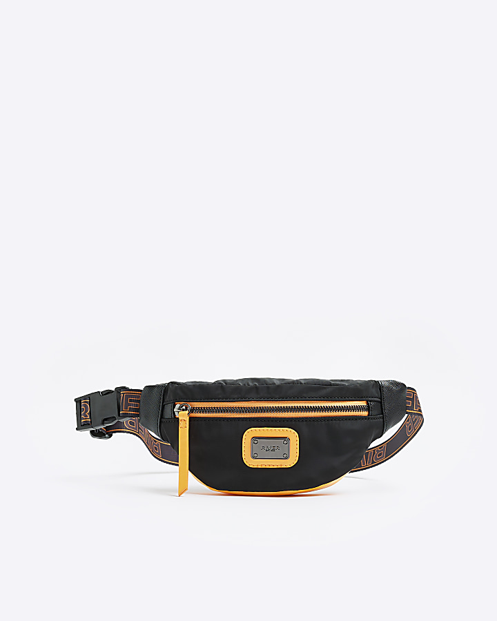 Boys black nylon bumbag