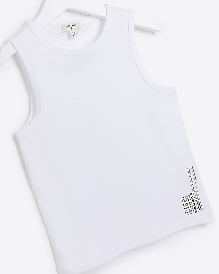 Mini White Vest Top