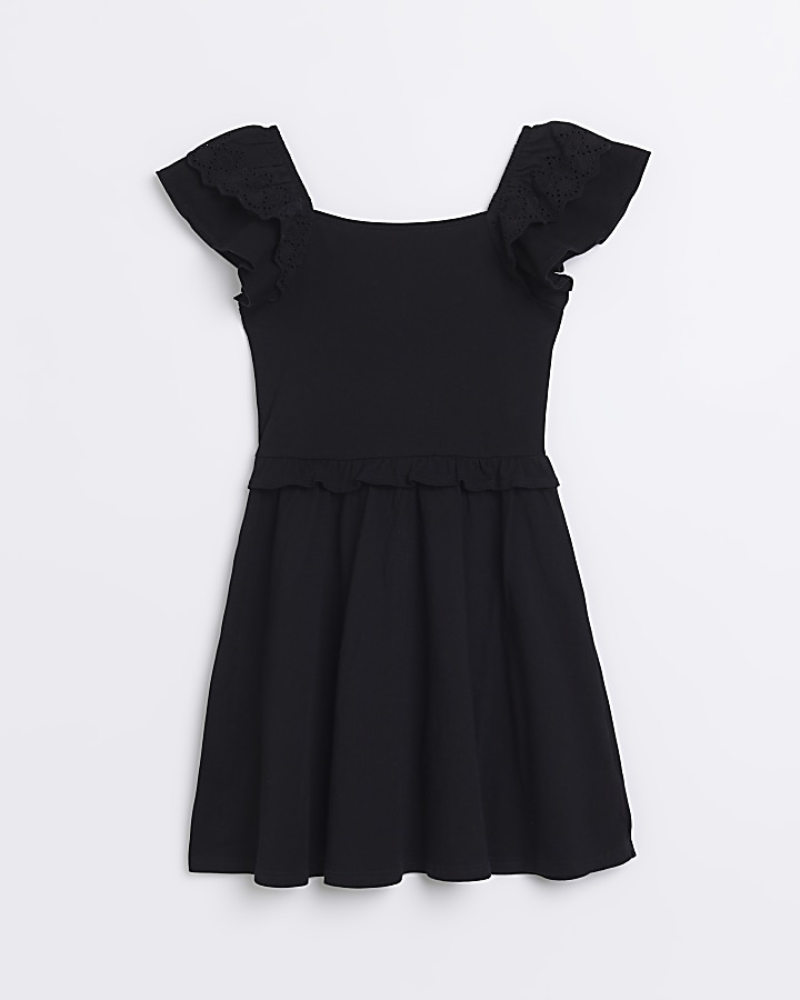 Black frill hotsell skater dress