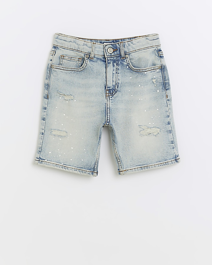 Boy ripped cheap jean shorts