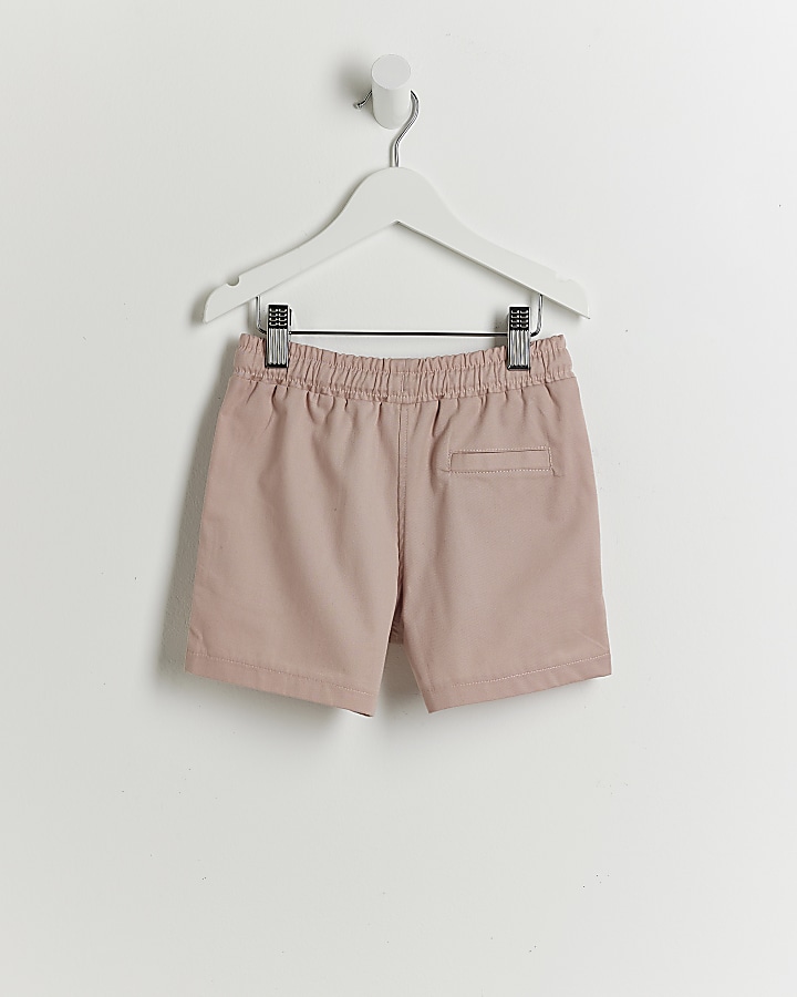 Mini Boys Pink Pull On Shorts