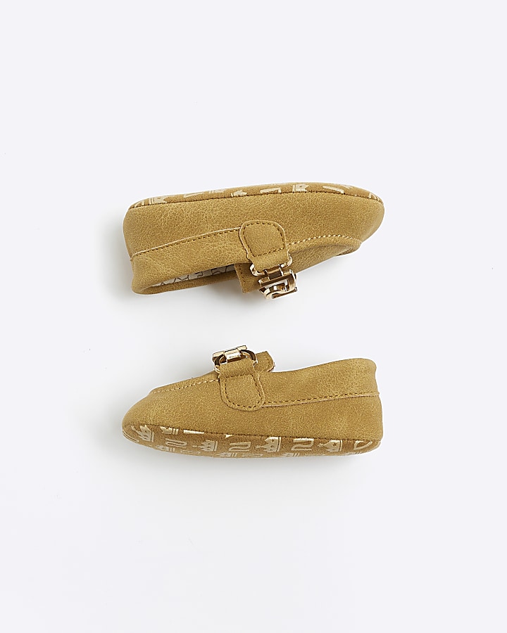 Baby Boys brown Suedette Loafers
