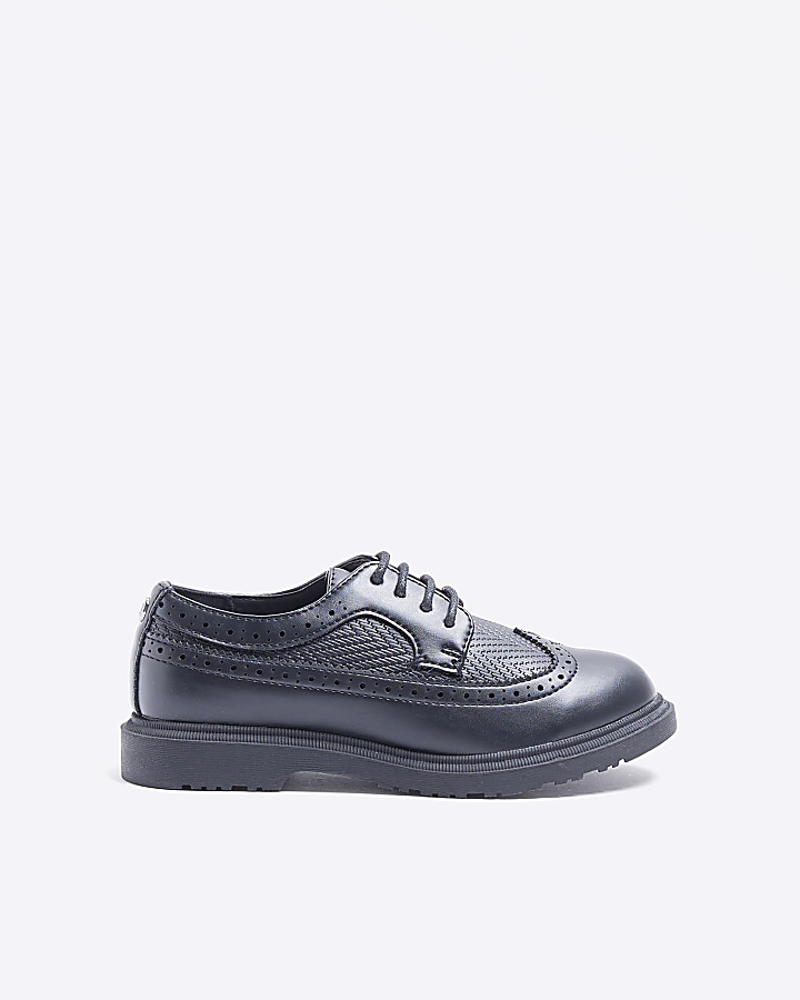 River island store boys black shoes