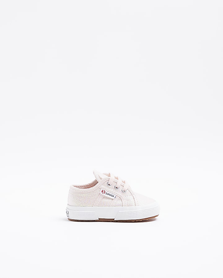 Baby Girls Pink Superga Lace up Trainers