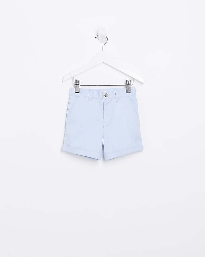 Mini Boys blue Stretch Chino Shorts