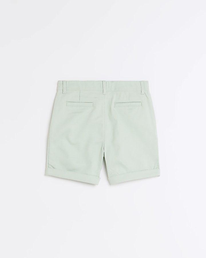 Boys green Stretch Chino Shorts | River Island