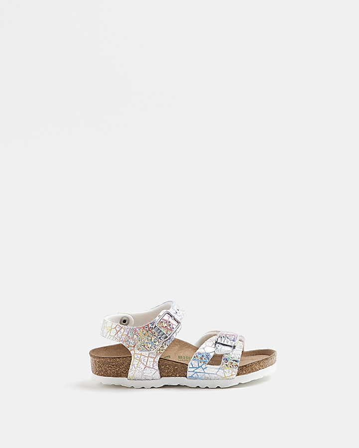 Girls best sale birkenstocks white