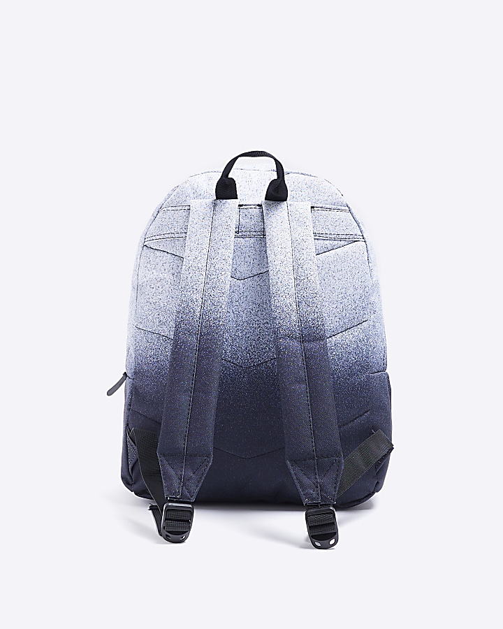 Boys Grey HYPE speckled Ombre Backpack