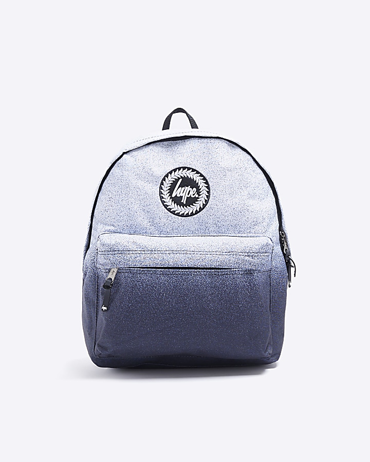 Boys Grey HYPE speckled Ombre Backpack