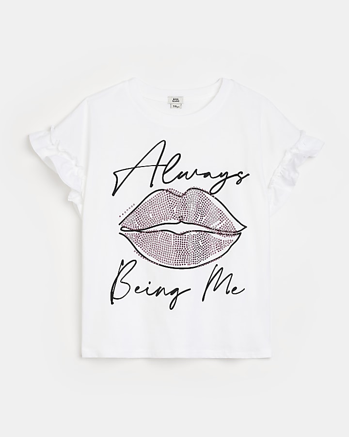 River island store lips t shirt