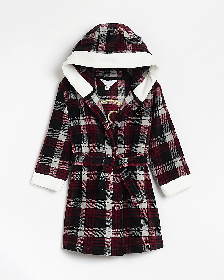 River island best sale red check coat