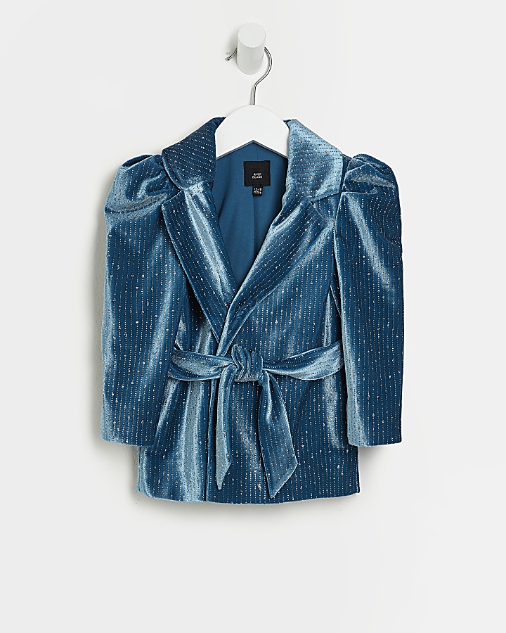 Velvet blazer for on sale girls