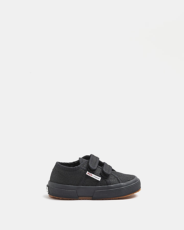 Mini boys black Superga trainers