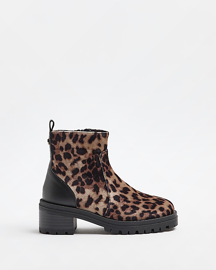 Buy Leopard Heeled Boot