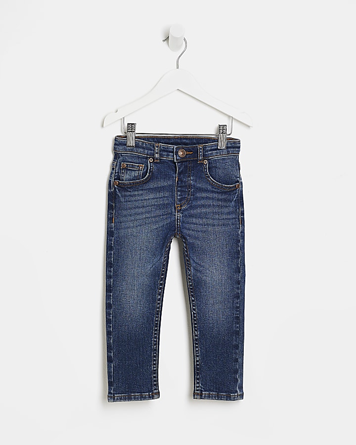 Mini boys blue skinny jeans