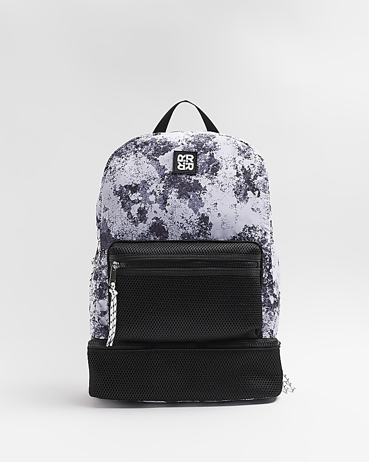 Black and outlet white marble backpack