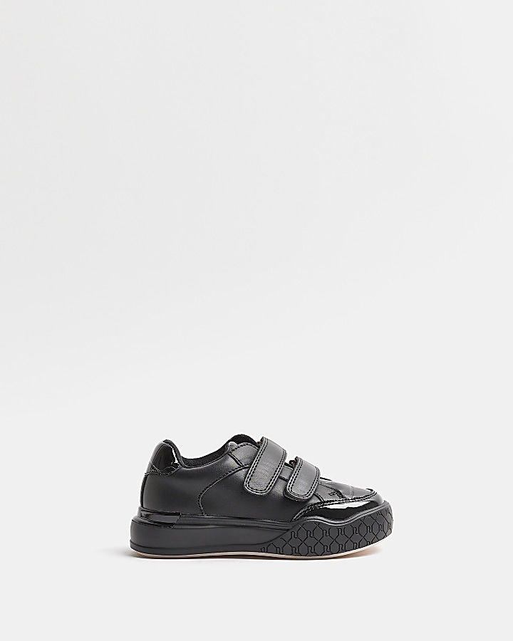 Girls velcro sale black trainers