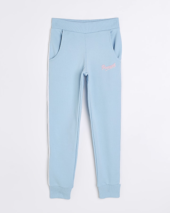 Girls blue Pineapple joggers