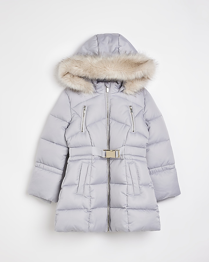 Girls hot sale grey coats