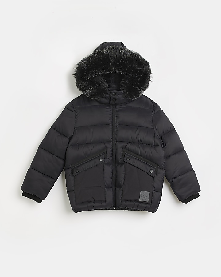 Boys black cheap bubble coat