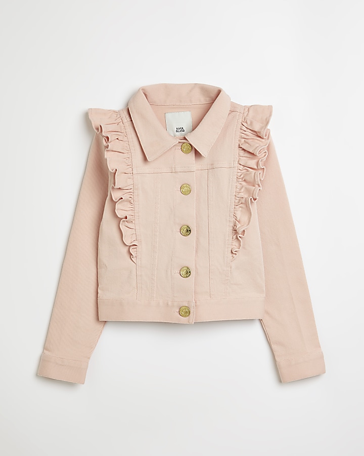 Girls denim jacket hot sale river island