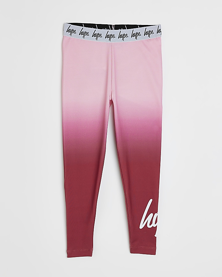 Women's Pink Ombre Leggings