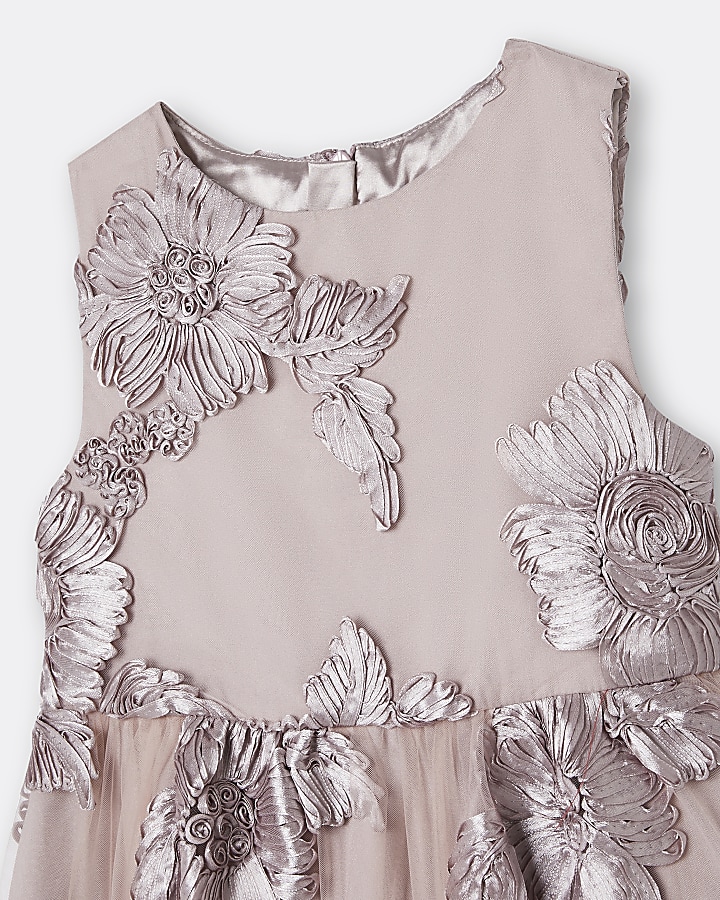Girls pink Chi Chi butterfly detail dress
