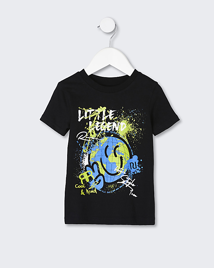 Mini boys black 'Little Legend' t-shirt