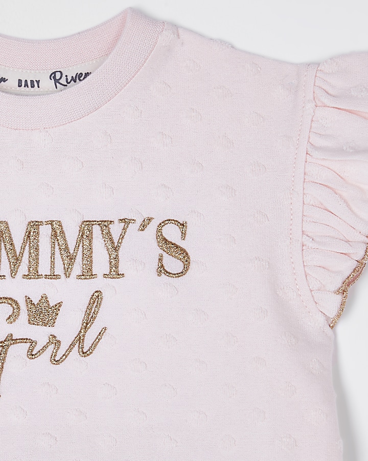 Baby pink 'Mummys girl' bloomer set