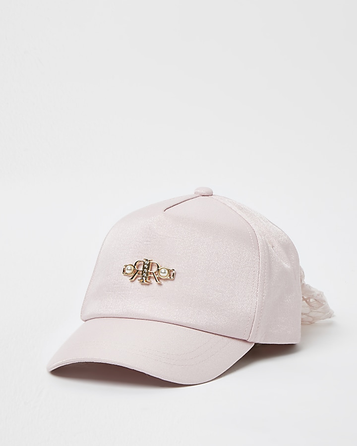 Girls pink RR bow back cap