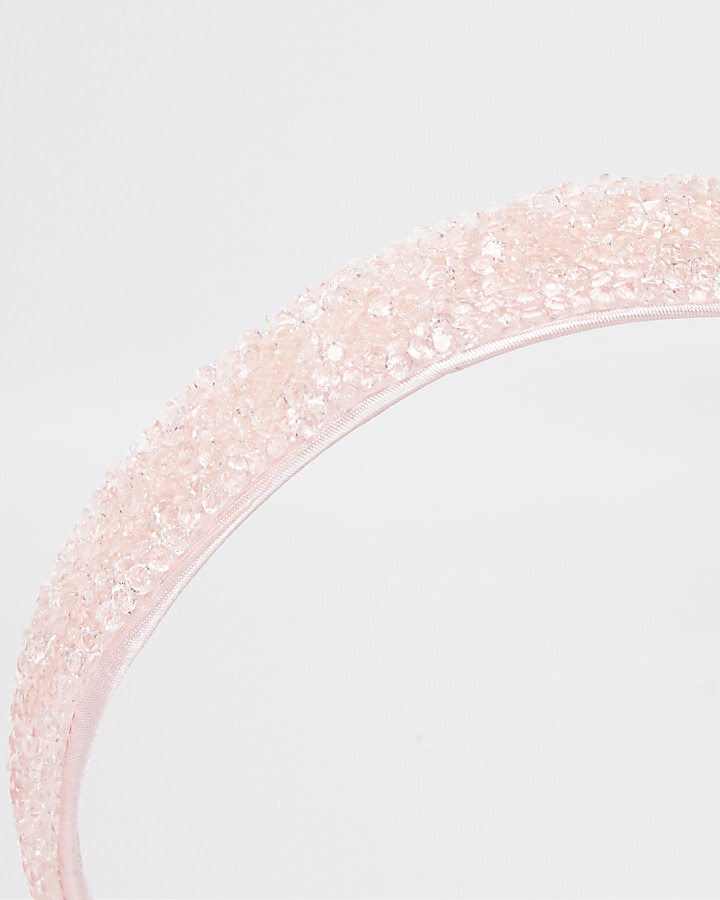 Pink chunky glitter aliceband