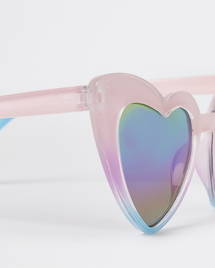 Girls pink rainbow cat eye sunglasses