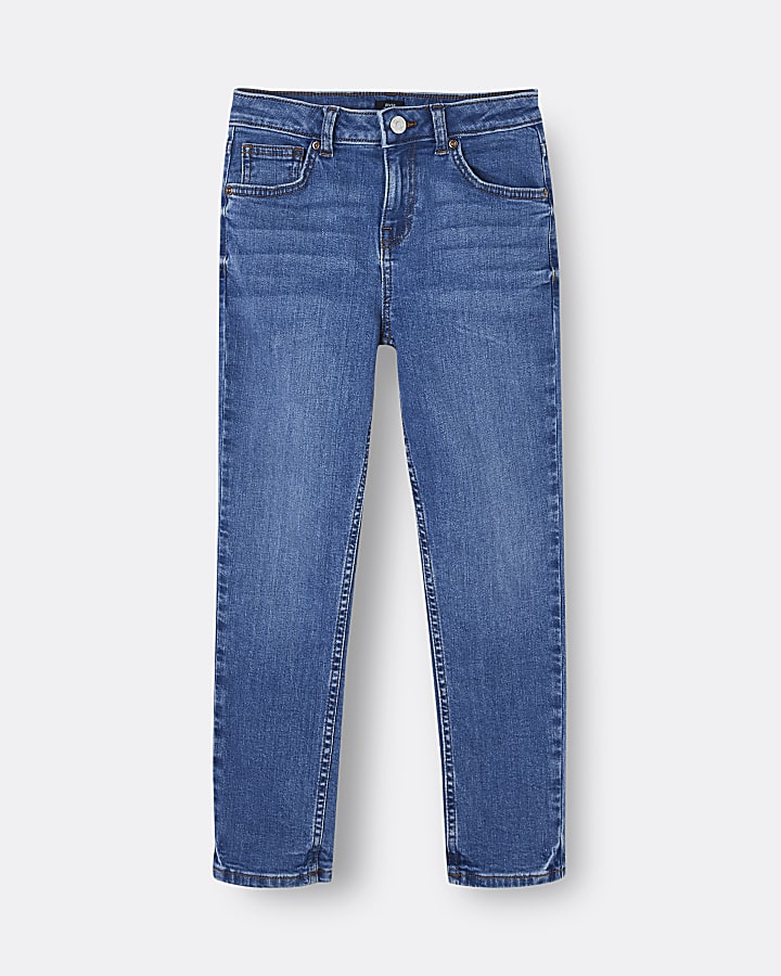 Boys blue regular fit jeans