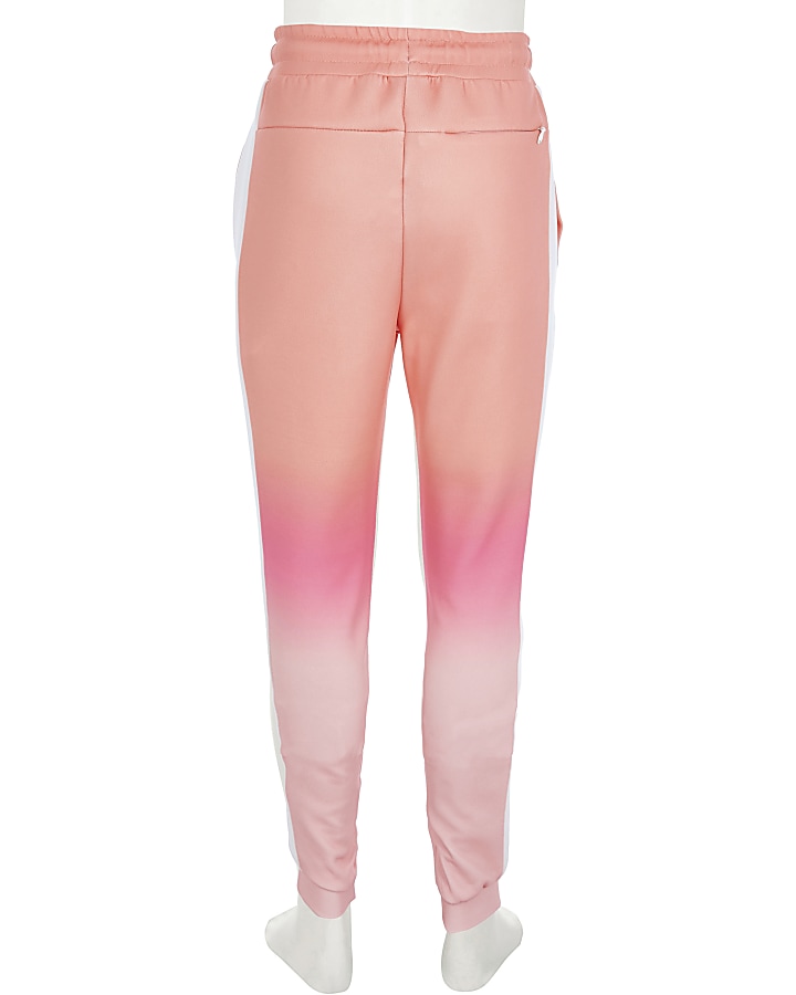 Girls Hype pink fade joggers
