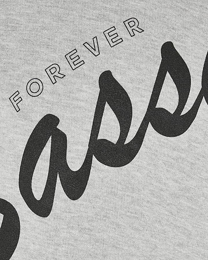 Girls grey 'Forever Sassy' sweatshirt
