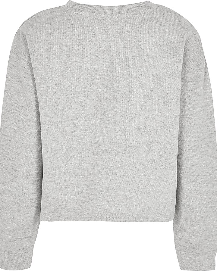 Girls grey 'Forever Sassy' sweatshirt
