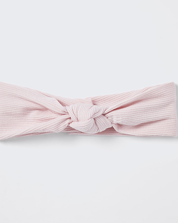 Baby pink knot headband